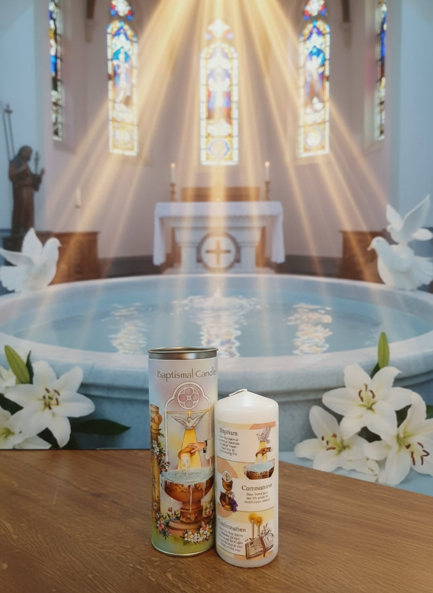 Baptismal Candle (Boxed)
