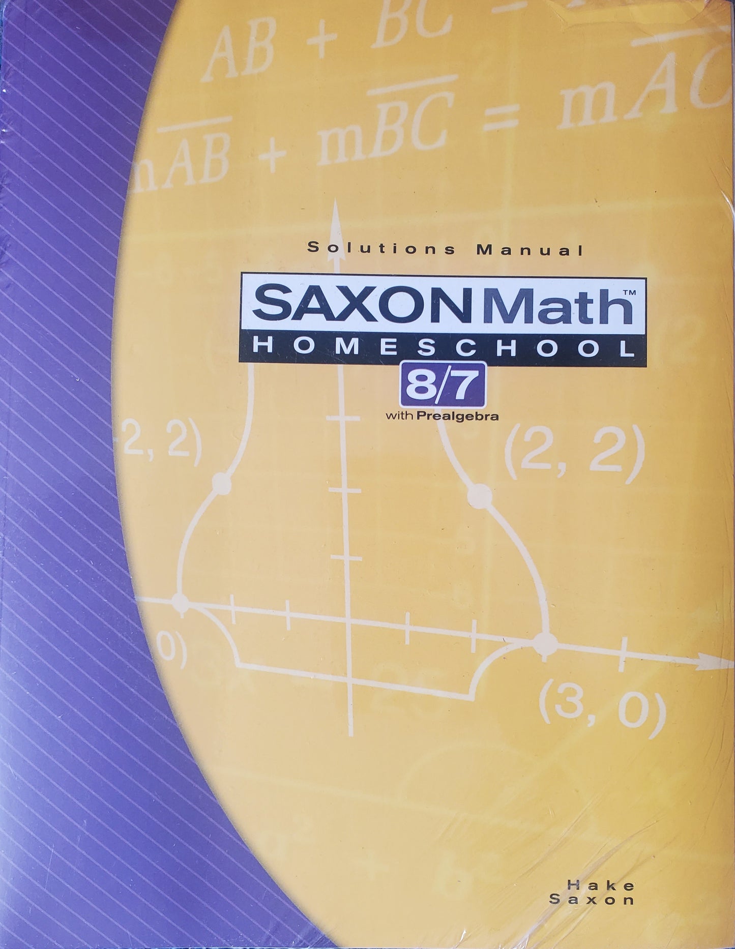Saxon Math 8/7 3ED Homeschool kit