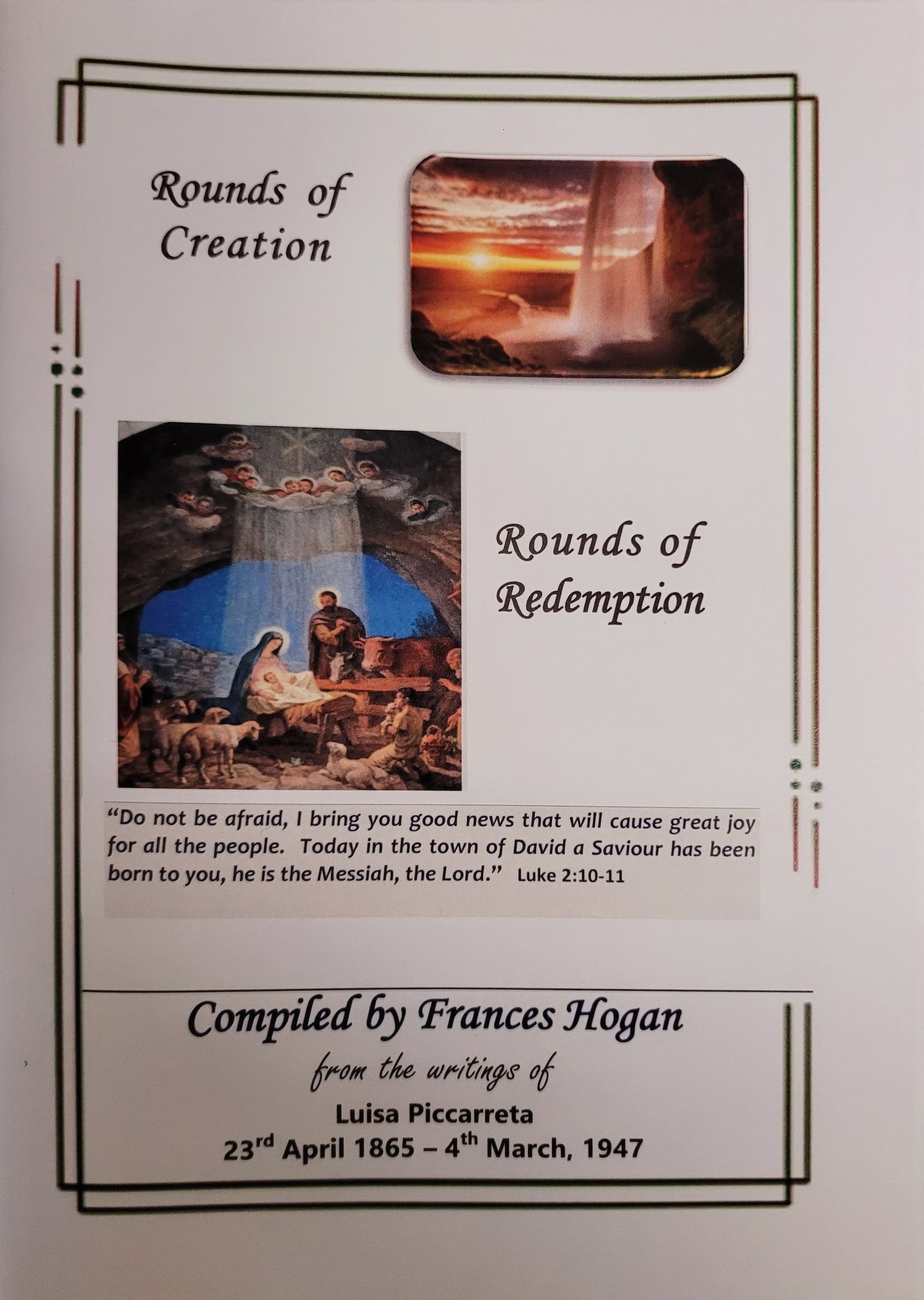 Rounds of Creation and Rounds of Redemption